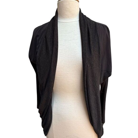 The North Face Cardigan Black Shawl Long Sleeve Sweater Top Women's size XS - Picture 3 of 11